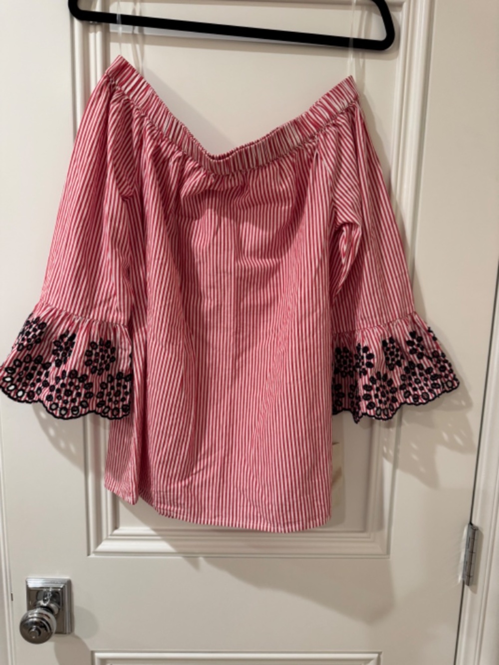 PERFECT for Memorial Day & July 4th- NWT Off-the-Shoulder top - Anthropologie!